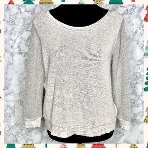 ⭐️ AEO Knit Gray Cross Back Sweater Women’s Small Casual Layering